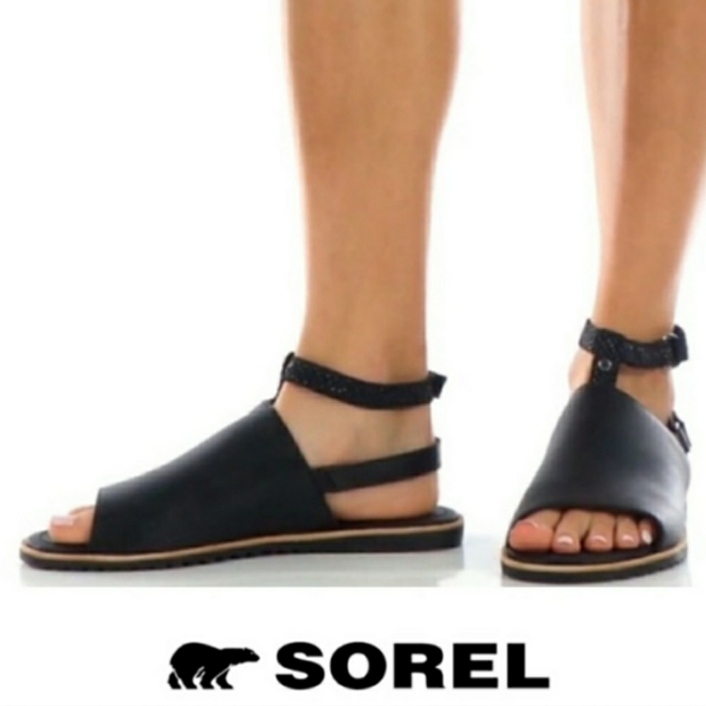 Sorel Women's Ella Mule Strap Sandal  - black